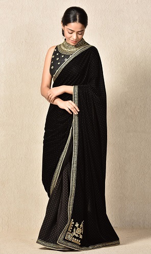 Velvet Sarees Collection - 10 Stylish and Trending Models