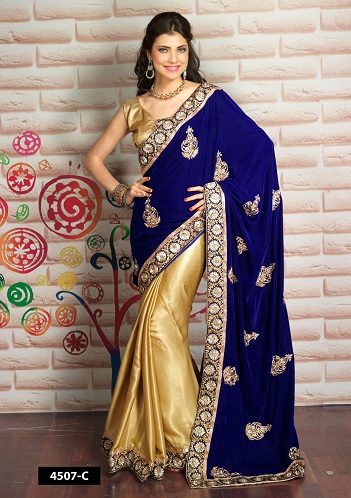 Velvet Sarees Collection - 10 Stylish and Trending Models