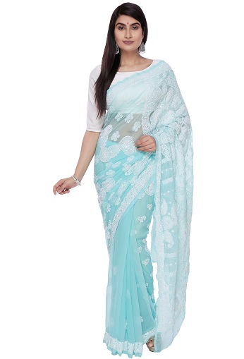 15 Best Designs of Chikankari Sarees To Suit Every Women