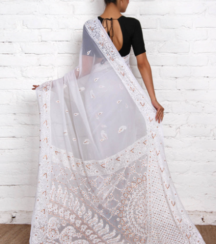 15 Best Designs of Chikankari Sarees To Suit Every Women