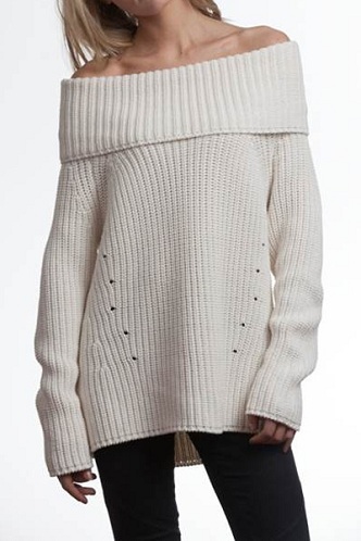 9 Modern off The Shoulder Sweaters For Women With Images | I Fashion Styles