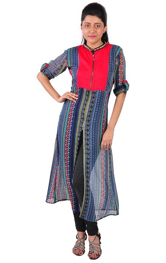 25 Trending Georgette Kurti Designs for Stunning Look