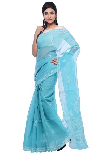 20 Stunning Models of Blue Sarees for All Occasions