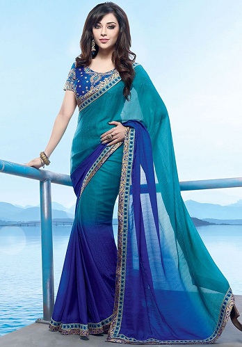 20 Stunning Models of Blue Sarees for All Occasions
