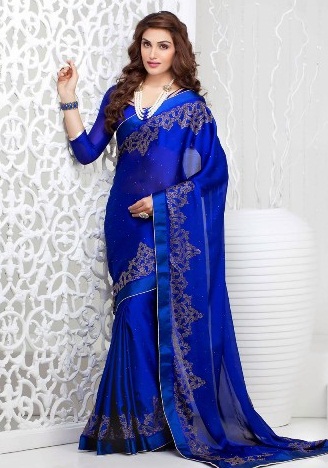20 Stunning Models of Blue Sarees for All Occasions