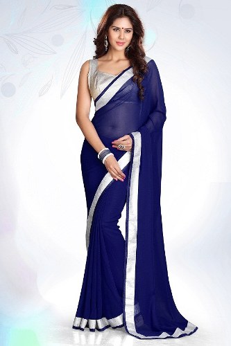 20 Stunning Models of Blue Sarees for All Occasions