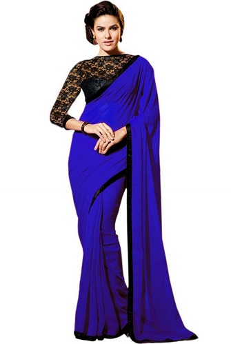 20 Stunning Models of Blue Sarees for All Occasions