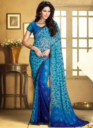 20 Stunning Models of Blue Sarees for All Occasions