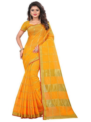 20 Mesmerizing Yellow Sarees for Stunning and Bright Look