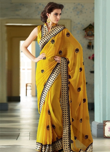 20 Mesmerizing Yellow Sarees for Stunning and Bright Look
