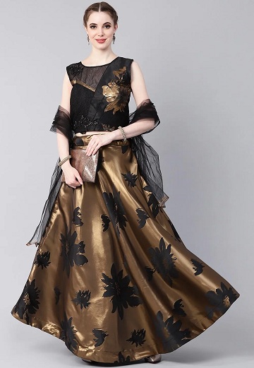 Golden Lehenga Choli - These 15 Beautiful Designs To Get Royal Look