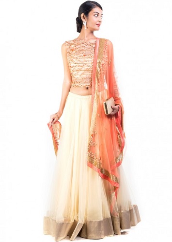 Golden Lehenga Choli - These 15 Beautiful Designs To Get Royal Look