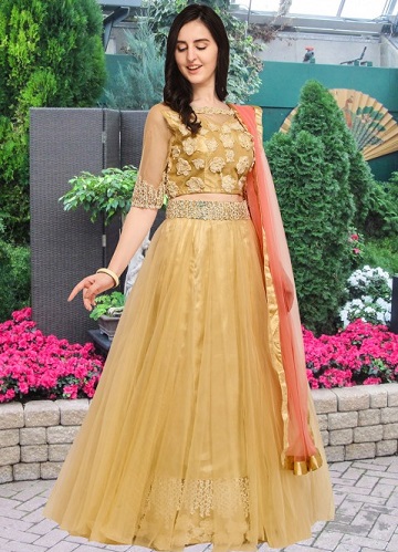 Golden Lehenga Choli - These 15 Beautiful Designs To Get Royal Look