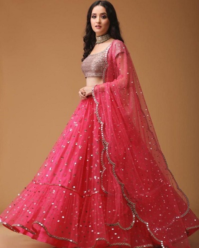 10 Trending Models of Net Lehenga Choli For Beautiful Look