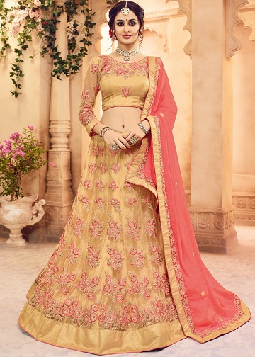 10 Trending Models of Net Lehenga Choli For Beautiful Look