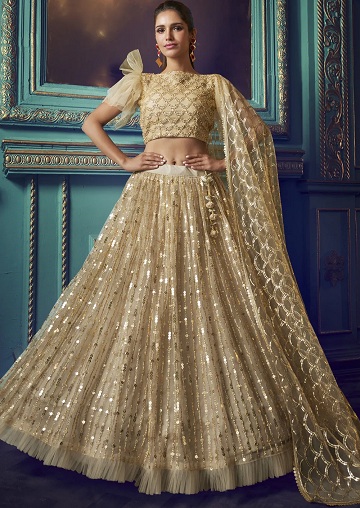 10 Trending Models of Net Lehenga Choli For Beautiful Look
