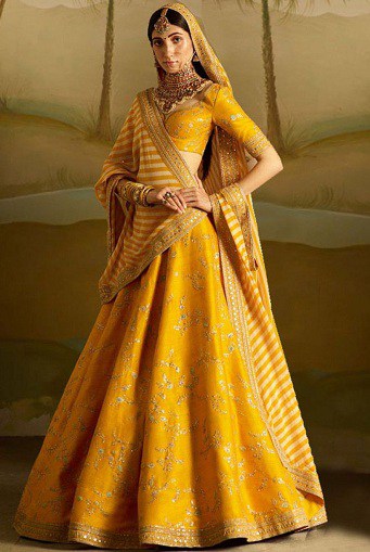 15 Trending Yellow Lehenga Choli Designs for Traditional Look