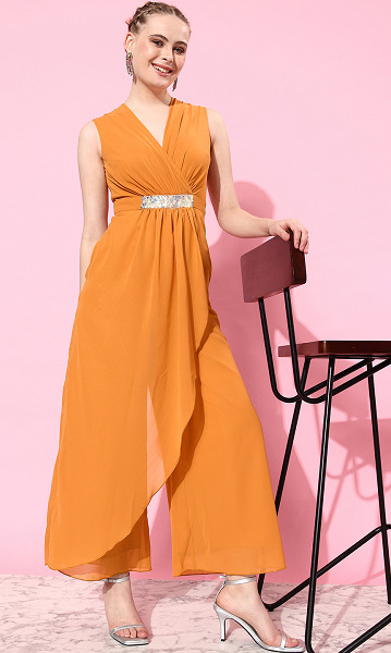 Orange Jumpsuits for Women - 9 Treading and Stunning Collection