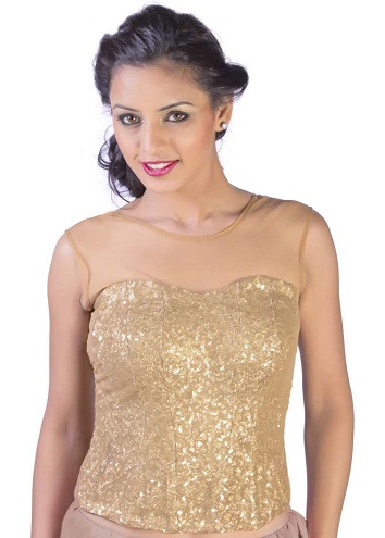 20 Trendy Corset Blouse Designs for Fashionable Look