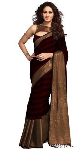 9 New Designs of Brown Blouses in Different Shades