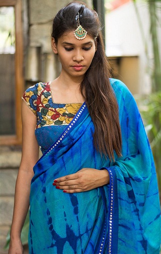 15 Beautiful Shades of Blue Blouse Designs - Never Seen Collection
