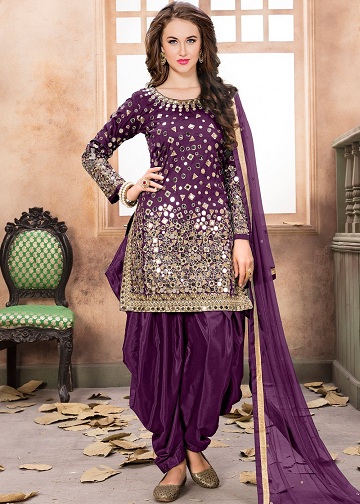 15 Stunning Designs of Purple Salwar Suits for Regal Look