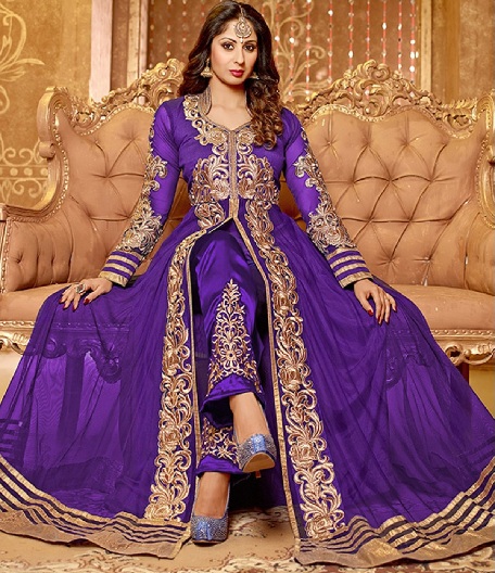 15 Stunning Designs of Purple Salwar Suits for Regal Look