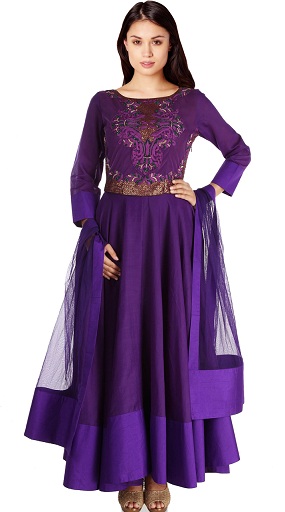 15 Stunning Designs of Purple Salwar Suits for Regal Look