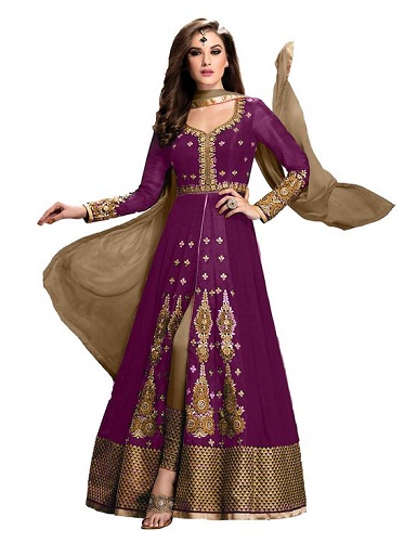15 Stunning Designs of Purple Salwar Suits for Regal Look
