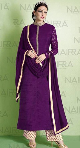 15 Stunning Designs of Purple Salwar Suits for Regal Look