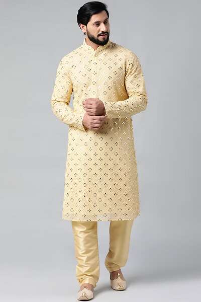 9 Best Golden Kurta Designs For Women and Men | I Fashion Styles