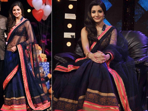 Gorgeous Anushka Sharma In Saree with Images: Latest and Best 15