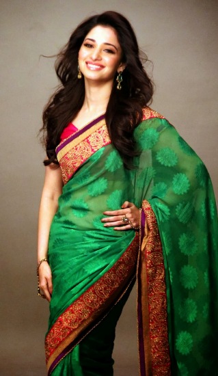 Stunning Images of Tamanna in Saree - 20 Latest Pics