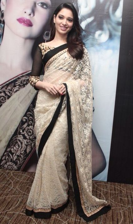 Stunning Images of Tamanna in Saree - 20 Latest Pics