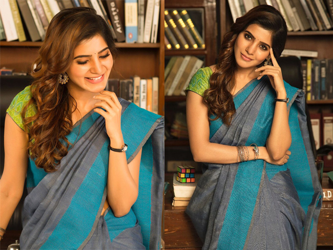 20 Hot Pics of Actress Samantha Ruth Prabhu in Saree 2025