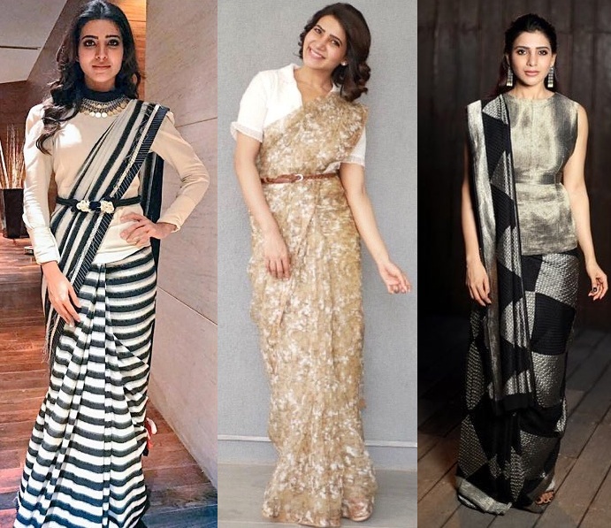 20 Hot Pics of Actress Samantha Ruth Prabhu in Saree 2025