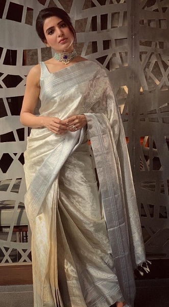 20 Hot Pics of Actress Samantha Ruth Prabhu in Saree 2025