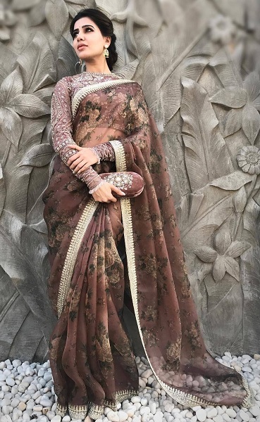 20 Hot Pics of Actress Samantha Ruth Prabhu in Saree 2025