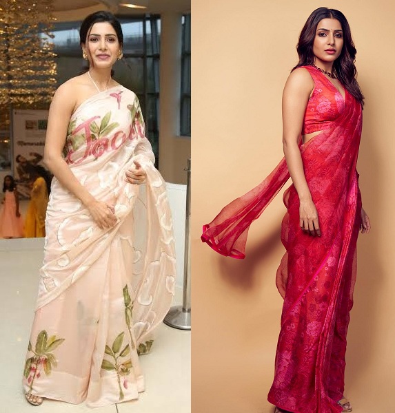 20 Hot Pics of Actress Samantha Ruth Prabhu in Saree 2025