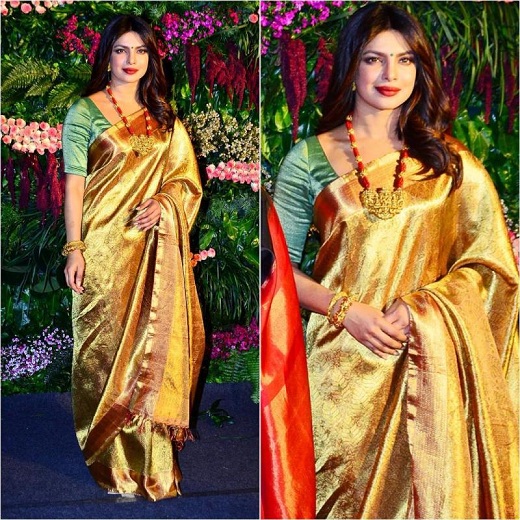 20 Stunning Pictures of Priyanka Chopra in Saree - Latest Collection