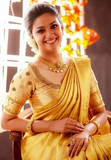 Keerthi Suresh in Saree - 15 Unseen and Glamorous Pics