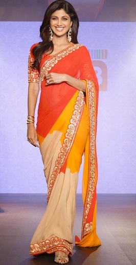 25 Gorgeous Looks of Shilpa Shetty in Saree - Latest Pics