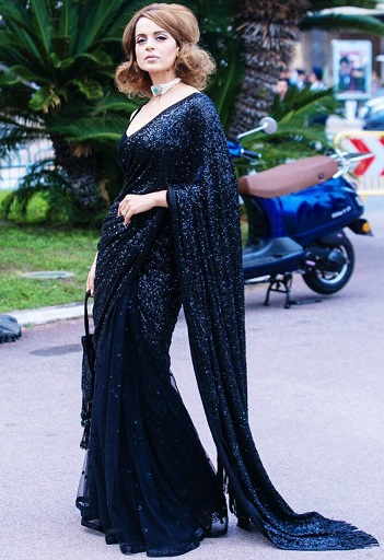 15 Stunning Looks of Kangana Ranaut in Saree - Latest Collection