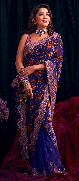 Beautiful Looks of Madhuri Dixit in Saree With Pictures | I Fashion Styles