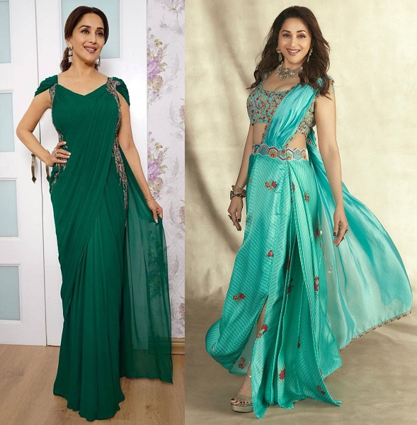 Beautiful Looks of Madhuri Dixit in Saree With Pictures | I Fashion Styles