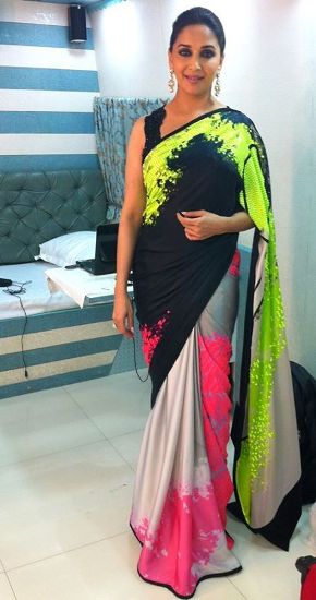 Beautiful Looks of Madhuri Dixit in Saree With Pictures | I Fashion Styles