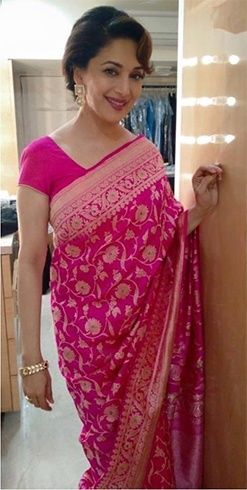 Beautiful Looks of Madhuri Dixit in Saree With Pictures | I Fashion Styles