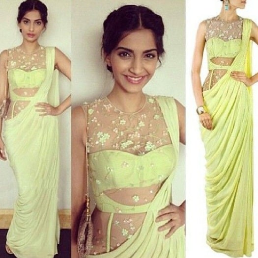 Sonam Kapoor in Saree - Chic and Trendy Traditional Looks