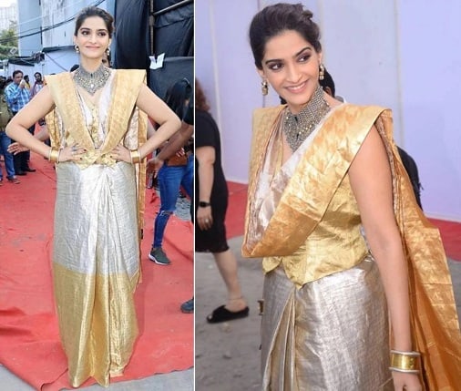 Sonam Kapoor in Saree - Chic and Trendy Traditional Looks