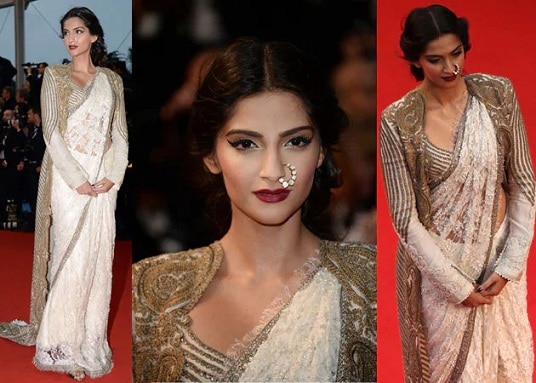 Sonam Kapoor in Saree - Chic and Trendy Traditional Looks